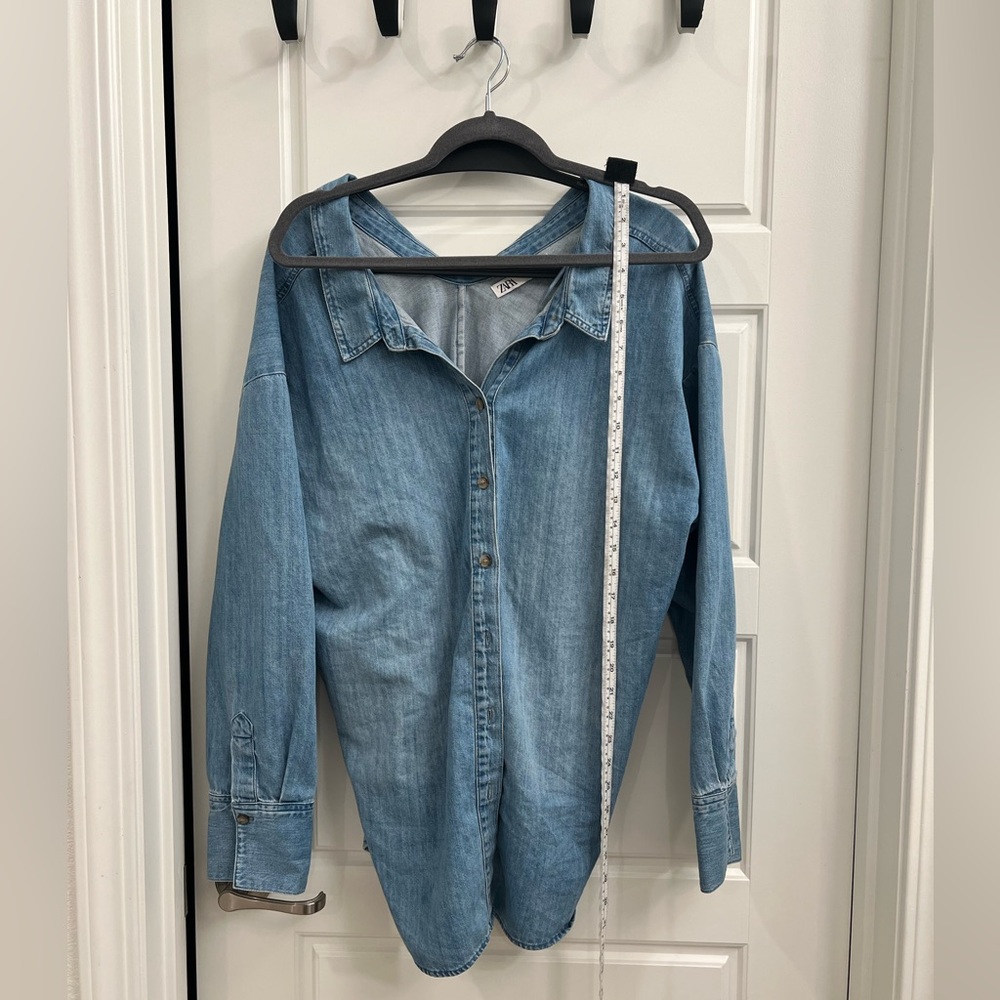 ZARA Oversized Denim Shirt